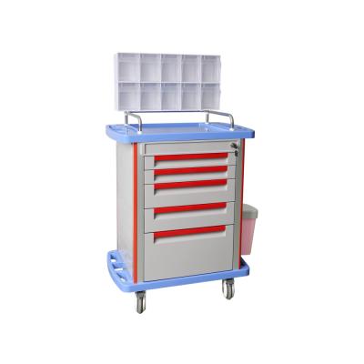 China Medicine Delivery Trolley Medical Clinic Emergency Medicine Modern First Aid Cart for sale