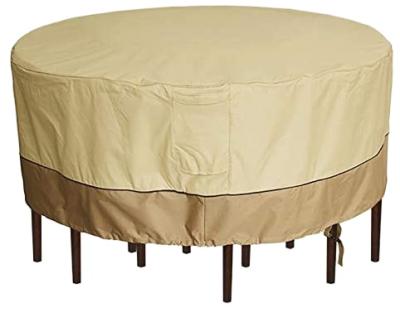 China Simple Remarkable Quality Round Table Chair Furniture Waterproof UV Protected Cover For Seater Table for sale