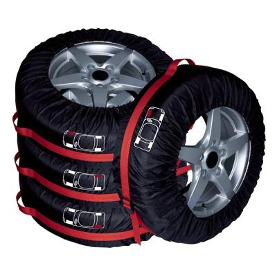 China Modern High Standard In Quality Portable Wheel Protection Storage Car Spare Tire Covers With Carry Handles for sale