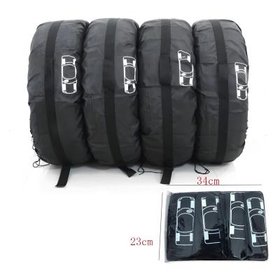 China Wholesale Goods Black Durable High Efficiency Car Tire Wrap Cover In Modern Classic Anti-dust Duty for sale