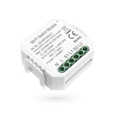 China 2022 Hot Recommended APP 2.4GHz Control QS-S04 Tuya Smart Wi-Fi Switch Module QS-S04 2 Channel for sale