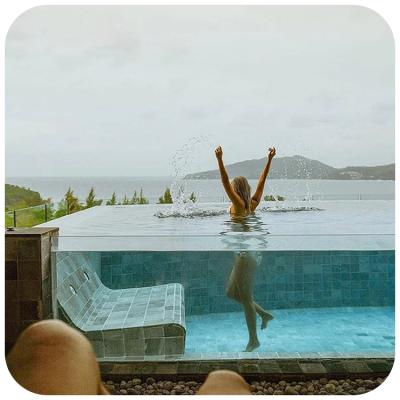 China Fancy Custom Acrylic Fiberglass Swimming Pool With Acrylic Panel,Acrylic Swimming Pool Wall@ Customer Customized for sale