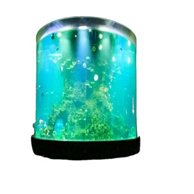 China Viable Acrylic Cylinder Tank Fish Tanks for sale