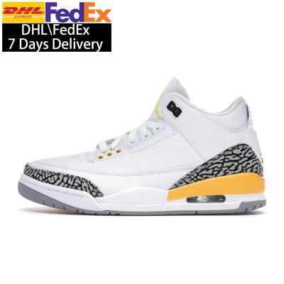 China CK9246-108 EVA Laser Fashion Brand Hot Selling Orange Cultural AJ3 Basketball Shoes Casual Sports Shoes Sneakers for sale