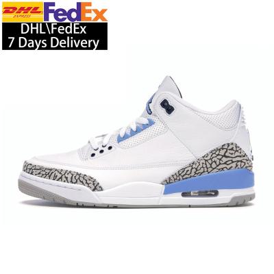 China EVA CT8532-104 UNC AJ 3 All Style Fashion Basketball Shoes Women Men Sneaker China Fujian Casual Shoes for sale