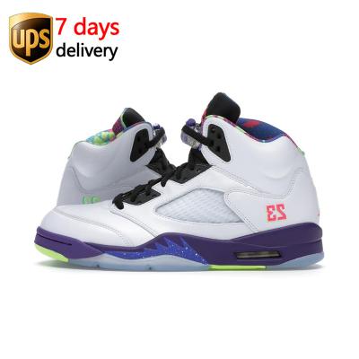 China EVA DB3335-100 Alternate Bel Air Runner Air Blue Green Bean AJ 5 Retro Se Men for sale