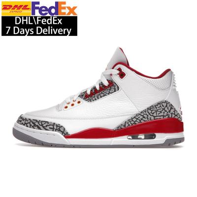 China EVA CT8532-126 Red Top Quality cardinal AJ 3 basketball shoes sports running shoes Chaussures Homme sneakers for sale