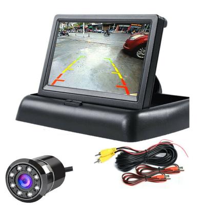 China Professional Car LCD Display Screen Built-in Speaker PAL/NTSC Supplier 5 Inch Foldable Car Monitor for sale