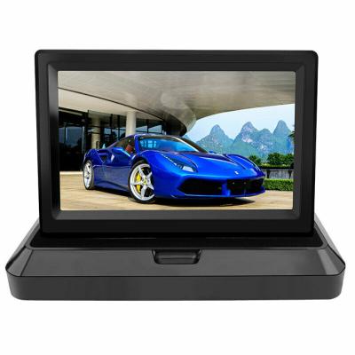 China Built-in Speaker Factory Price PAL/NTSC Car LCD Monitor 5 Inch Foldable Car Monitor for sale