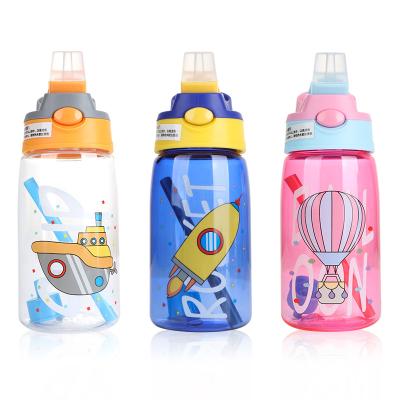 China Lovely kids sports stocked water bottle with plastic bottle for school with kids water bottle for sale for sale