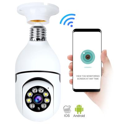 China NIGHT VISION Smart E27 LED Lamp CCTV Security PTZ Surveillance 360 ​​Degree Panoramic IP WIFI Bulb Rotating Wireless Camera for sale