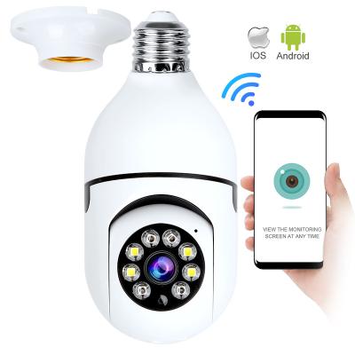 China NIGHT VISION Icsee Wireless 360 Degree Indoor Wifi Smart Panoramic Security Led Bulb Holder Camera With Camera for sale