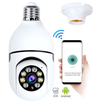 China Wifi Vr NIGHT VISION 2022 Panoramic Type 1080P 360 IP Led Lamp Bulb Camera With 4G Sim Card for sale