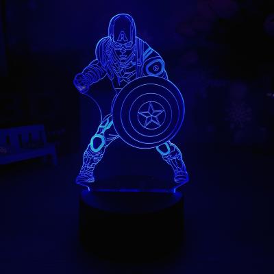 China Modern Creative 3D LED Night Lamp Captain's Viewing Light Customized Night Light Modern Christmas Gift for sale