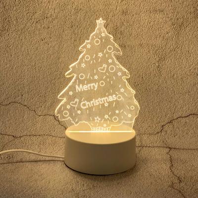 China Modern Creative 3D Illusion Anime Lamparas Gift Base Light Christmas Kids Room Decor Acrylic Table Desk LED Lamp for sale