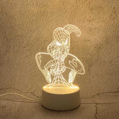 China 2021 Modern Creative Custom Anime LED Lamp Lights Lighting Lamp Cute 3D Bebside Acrylic Light Personalized Acrylic LED Lamp for sale