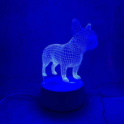 China Eco-Frendly DIY Custom Photo Creative 3D Night Light Illusion Kids Room Table Base USB LED Acrylic Night Light for sale