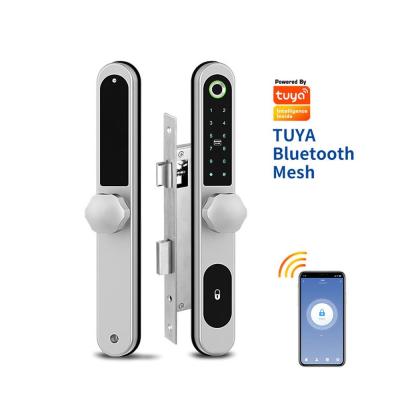 China Sliding Digital Smart Door Lock with TT lock and Slim Waterproof Wireless Door Lock for Hotel with Tuya APP for sale