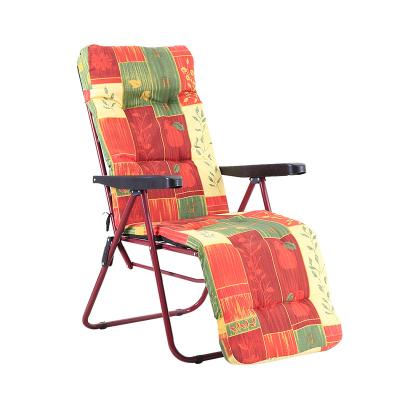 China Portable Sun Sofa Reclining Chair Garden Patio Relaxer Outdoor Home Padded Sun Couch Cushioned Reclining Chair Set for sale