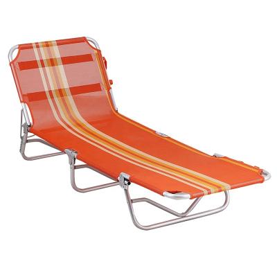 China Chaise Lounge Chair Recliner Easy-Carry Adjustable Suntan Face w/ Sunbathing Bottom Hole for Outdoor Beach Pool Patio Deck Bed for sale