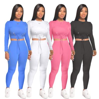 China Breathable Women's Autumn And Winter Casual Two Piece Sports Suit Jogger Tracksuit For Lady for sale