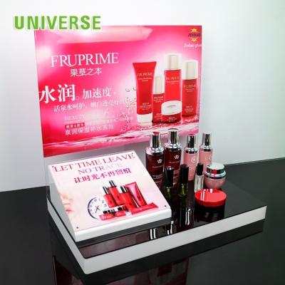 China UNIS Eco-Friendly Handmade Custom Display Stand Exquisite Acrylic Cosmetic for sale