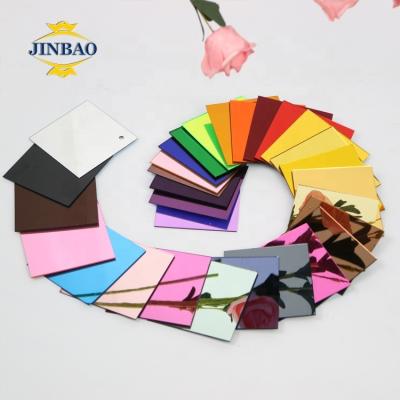 China Good Mechanical Performance JINBAO Factory Wholesale UV Printing 3mm Gold And Silver Color 4ft x 6ft Mirror Acrylic Sheet for sale