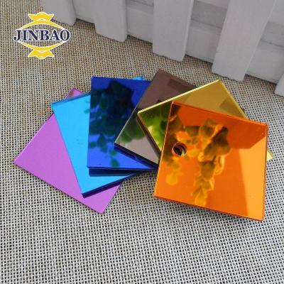 China Good Performance JINBAO 3mm 4x8ft PMMA Color Mirror Acrilico Board Exporter Mechanical Thick Silver Gold Rose Mirror Acrylic Sheet for sale