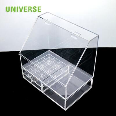 China UNIS Eco-friendly and Handmade Custom Acrylic Skin Care Products Packing Storage Box for sale