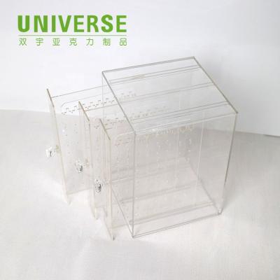 China UNIS Eco-Friendly, Handmade Custom Acrylic Three-Layer Jewelry Slide Box for sale