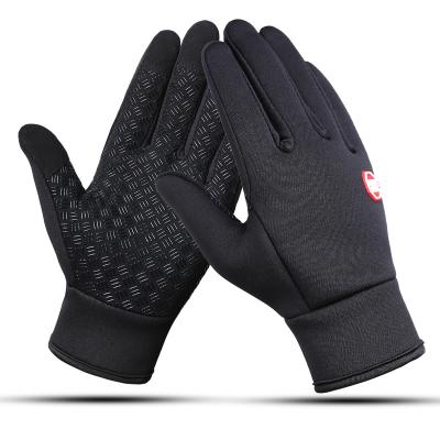 China Hands Warmer Full Finger Screen Touch Glove Biker Hand Warmer Handschoenen Work Winter Waterproof Cycling Gloves for sale