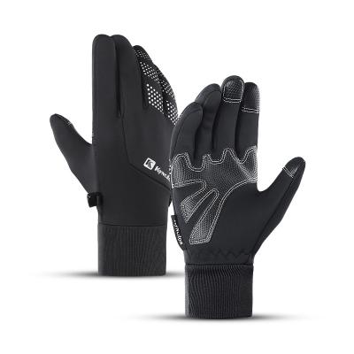 China Cycling/Running/Motorcycle/Hiking/Driving/Outdoor Activities Thicken Custom Winter Gloves Waterproof PU Anti-Slip Warm Bicycle Cycling Gloves For Women Men for sale