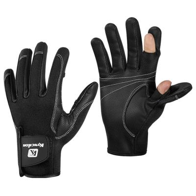 China 2023 Super Strong Non-slip Fishing Gloves Two Fingers Cut Resistance Sports Comfortable Fishing Gloves For Women Men for sale