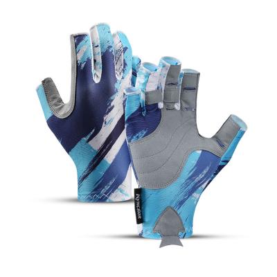 China New Sun Breathable Fingerless Non-Slip Breathable Screen Gloves Outdoor Sports Fishing Gloves Guantes de pesca for sale