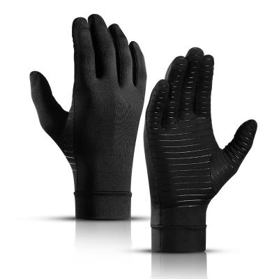 China Anti-Slip Pressure Touch Screen Compression Full Finger New Arthritic Pain Relief Gloves Fitted Gloves For Women Men for sale