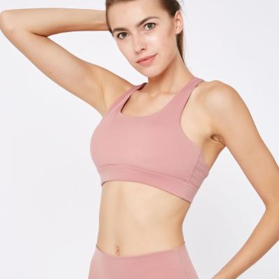 China New Sports Bra Woman Breathable Fashionable Women Fitness Plain Sexy Sports Bra for sale