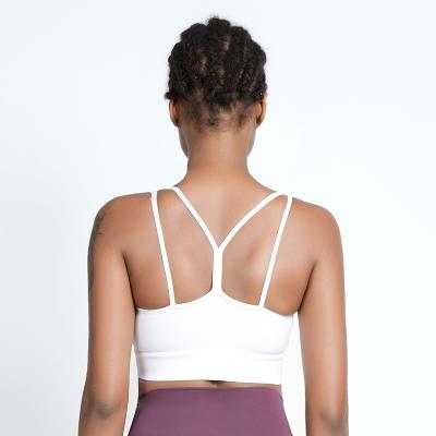 China Sports underwear women's new spring fitness breathable vest and stereotype summer beauty back gathered yoga bra can be worn outdoors for sale