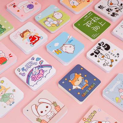 China 10 Pack Hand Register Student Wind Notebook Printed Small Buckle Notebook Wholesale Cute Loose Leaf Portable Notebook Stationery for sale