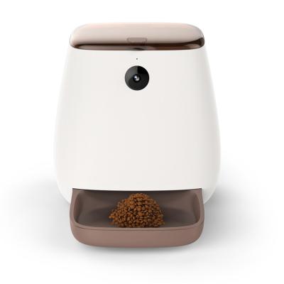 China Version 2 Way Auto Automatic Night Camera Pet WiFi Audio Dog Cat Food Feeder Dispenser for sale