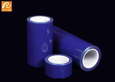 China Transparent Blue Protective Film , Metal Sheet PE Protective Film 50 um Thickness for sale