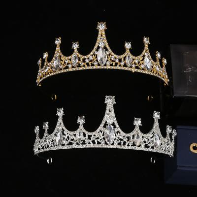 China Fashionable Elegant Korean Style Wedding Dress Accessories, Crystal Children, Crown Princess Tiara, Alloy Rhinestone Headband for sale