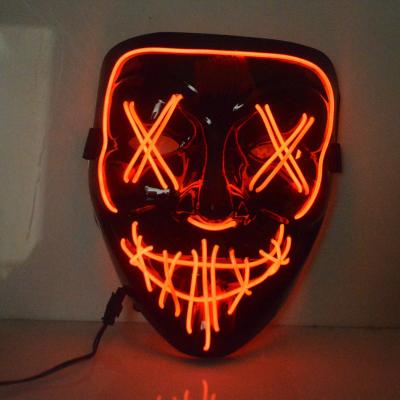 China LED Mysterious Glowing Mask, Horror Ghost, Fluorescent Mask, Party Ball, Cold Light Mask, Glowing Vendetta Mask, Face for sale