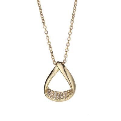 China Cute Korean Style Lightweight Luxury Jewelry Women's Pendant Jewelry Women's Necklace CIA Titanium Lock Bone Soft Non-fading Steel Chain for sale