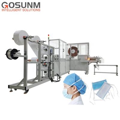 China High production efficiency GOSUNM tie-on mask surgical mask making machine headloop mask making machine for sale