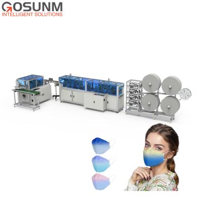 China High production efficiency GOSUNM KF94 printing face mask making machine for surgical mask making machine for sale