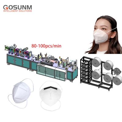 China energy & GOSUNM FFP3 new design N95 face mask blindfolds mask machine headloop facemask removing machine for sale