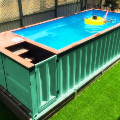 China DEDEPU Fashion Indoor Outdoor Swimming Pool Glass Swimming Pool Underground Counter Current for sale