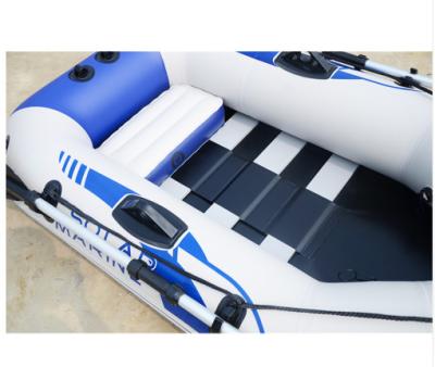 China Water Sports DEDEPU Inflatable Fish Boat PVC Inflatable Kayak For 2 Person Drop Point for sale