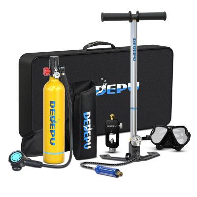 China DEDEPU Customization 1L Air Tank Snorkel Set Dive Diving Snorkling Tank Available Dive Tank Customization for sale