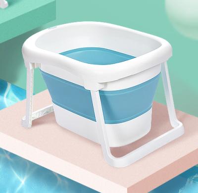 China KUB Bella High Bathtub Bella Foldable Bathtub Bucket Plastic Collapsible Foldable Baby Tub for sale